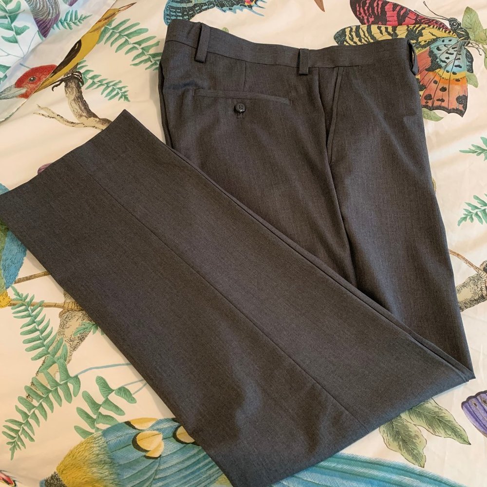 Men's dark gray work pants